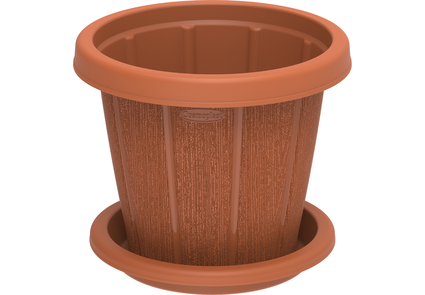 Cedargrain 16" Flowerpot with Tray